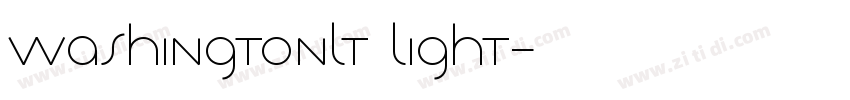 WashingtonLT Light字体转换